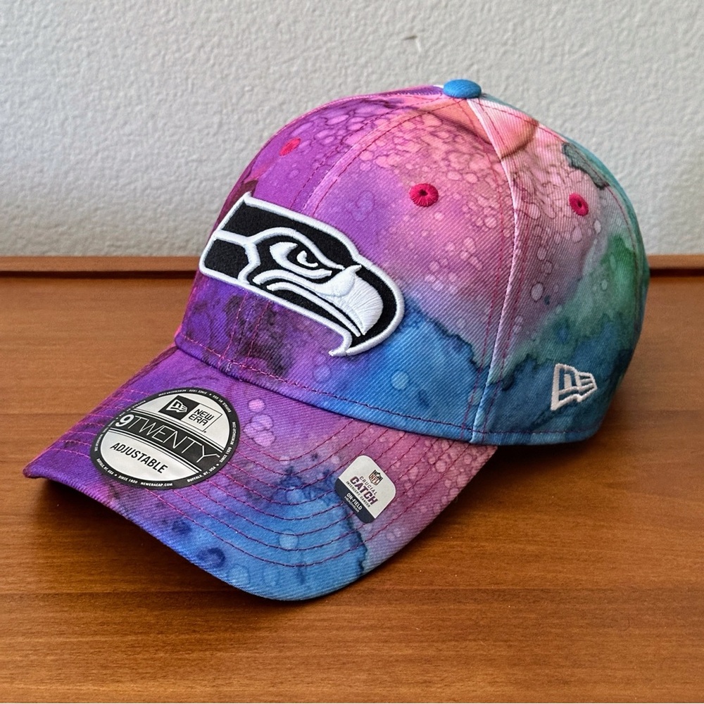 Men's New Era NFL Crucial Catch 2022 Seattle Seahawks 9TWENTY Adjustable Hat